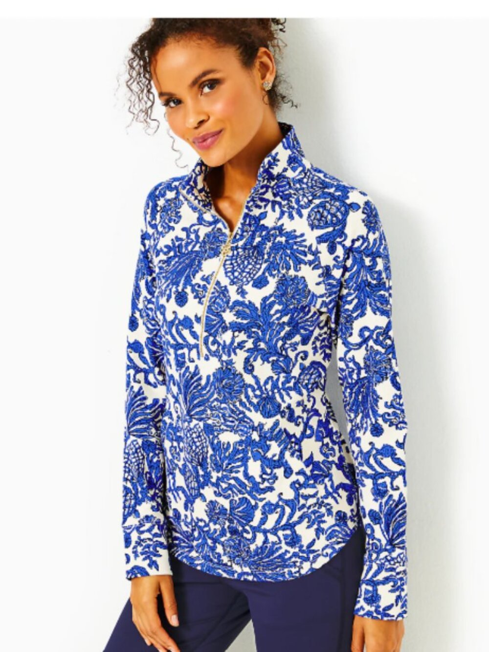 UPF 50+ SKIPPER POPOVER, DEEPER COCONUT RIDE WITH ME - Size L